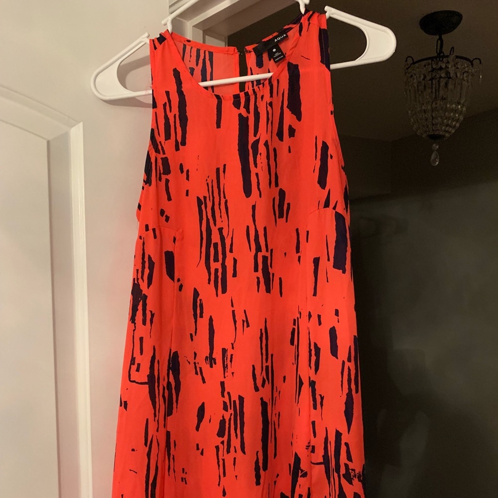 AQUA Peach Swing Dress - Size XS